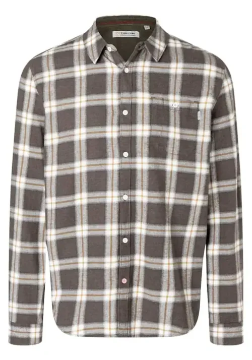 Timezone  Check classic flannel shirt 23-10152-00-1125 - Image 5