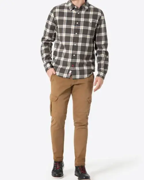 Alternative view of Timezone  Check classic flannel shirt 23-10152-00-1125