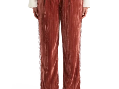 Scotch & Soda 178117 Lace trimmed velvet pant