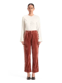 Alternative view of Scotch & Soda 178117 Lace trimmed velvet pant
