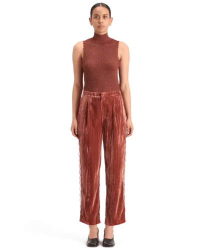 Alternative view of Scotch & Soda 178196 Metallic pointelle knitted tank