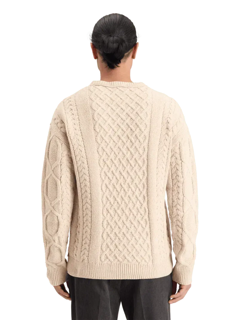 Scotch & Soda 178830 Round neck dropped shoulder Chenille knit - Image 4