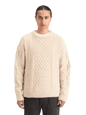 Scotch & Soda 178830 Round neck dropped shoulder Chenille knit
