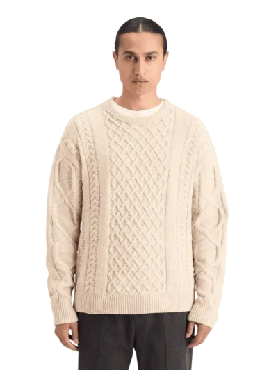 Scotch & Soda 178830 Round neck dropped shoulder Chenille knit