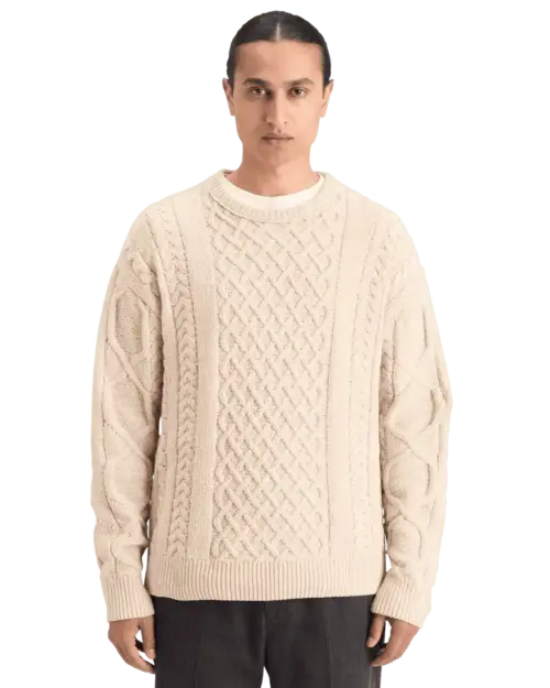 Scotch & Soda 178830 Round neck dropped shoulder Chenille knit
