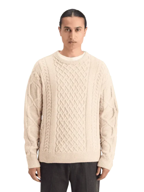 Scotch & Soda 178830 Round neck dropped shoulder Chenille knit