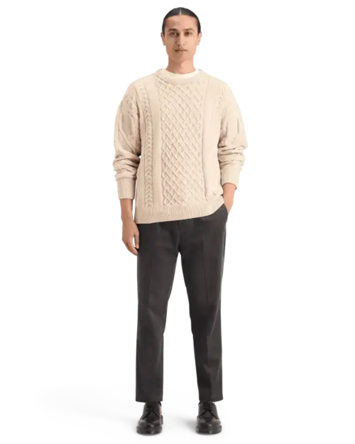 Alternative view of Scotch & Soda 178830 Round neck dropped shoulder Chenille knit