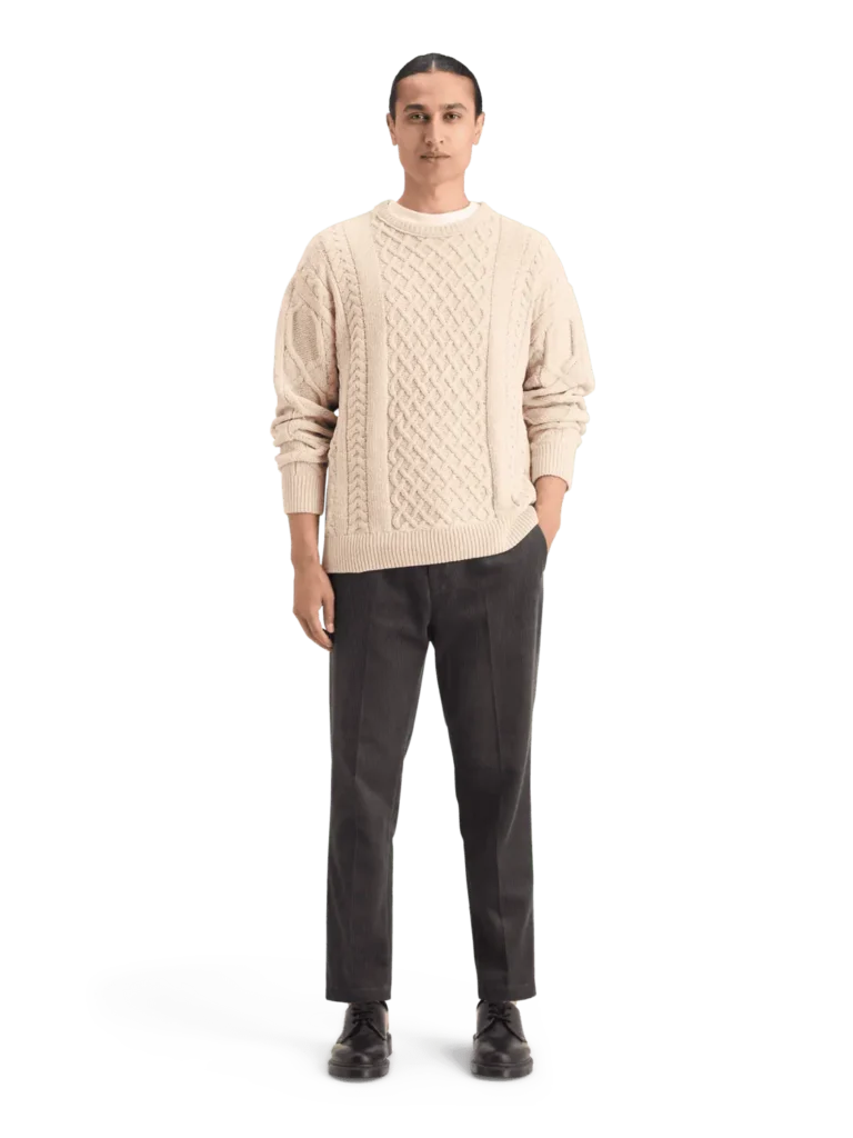 Scotch & Soda 178830 Round neck dropped shoulder Chenille knit - Image 2