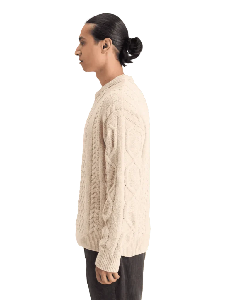Scotch & Soda 178830 Round neck dropped shoulder Chenille knit - Image 5