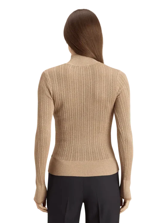 Scotch & Soda 178902   Metallic pointelle fitted pullover - Image 2