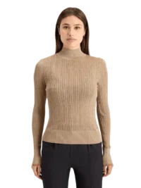 Scotch & Soda 178902   Metallic pointelle fitted pullover