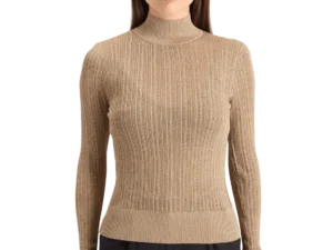 Scotch & Soda 178902   Metallic pointelle fitted pullover