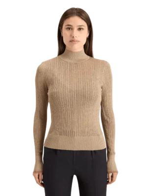 Scotch & Soda 178902 Metallic pointelle fitted pullover