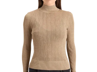 Scotch & Soda 178902   Metallic pointelle fitted pullover
