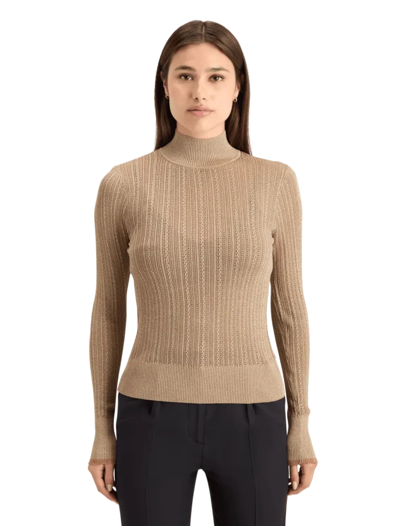 Scotch & Soda 178902   Metallic pointelle fitted pullover