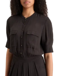 Alternative view of Scotch & Soda 178992: Crepe midi dress with chest pocket, Evening Black