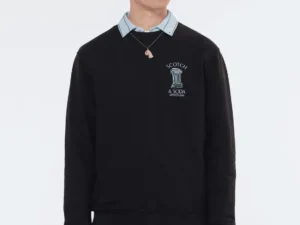 Scotch & Soda 179897 Sweatshirt with left chest artwork