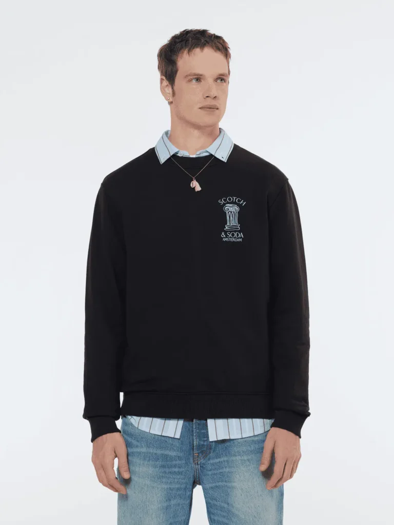 Scotch & Soda Sweatshirt with left chest artwork