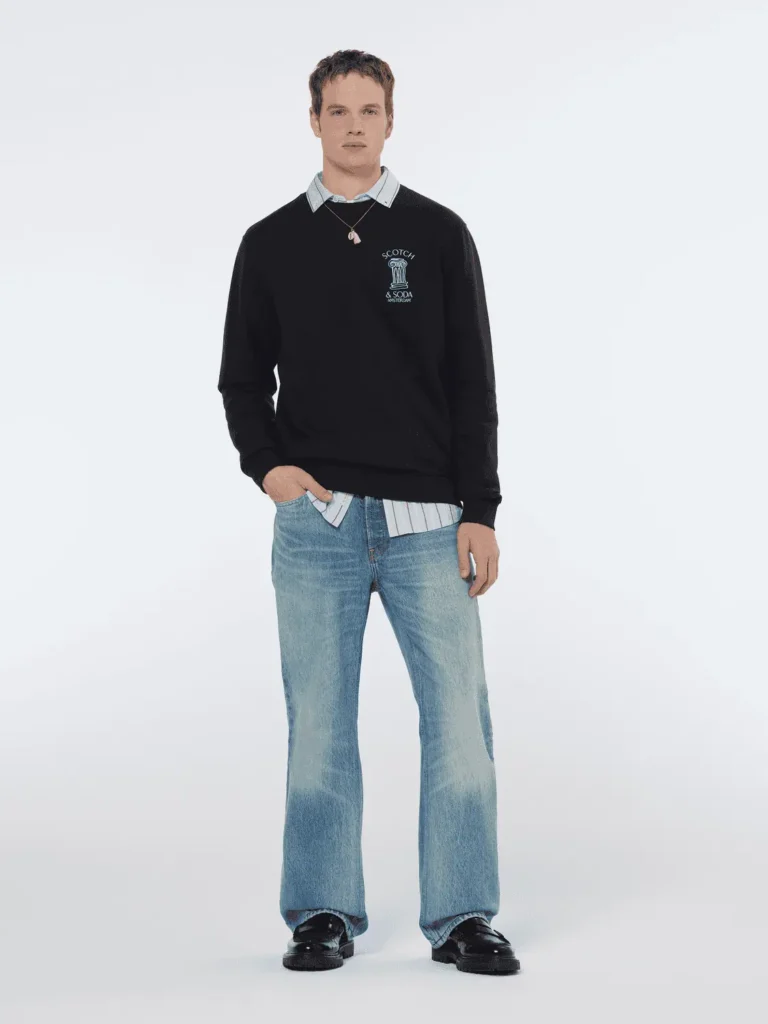 Scotch & Soda 179897 Sweatshirt with left chest artwork - Image 2