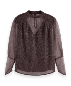 Scotch & Soda 178205   Lurex high neck top