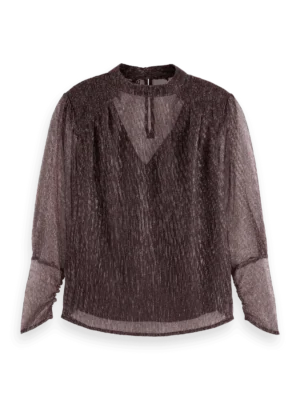 Scotch & Soda 178205 Lurex high neck top