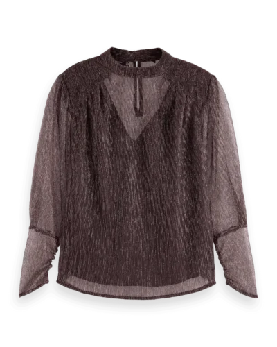 Scotch & Soda 178205   Lurex high neck top