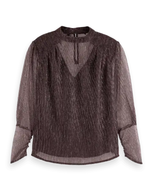 Scotch & Soda 178205 Lurex high neck top