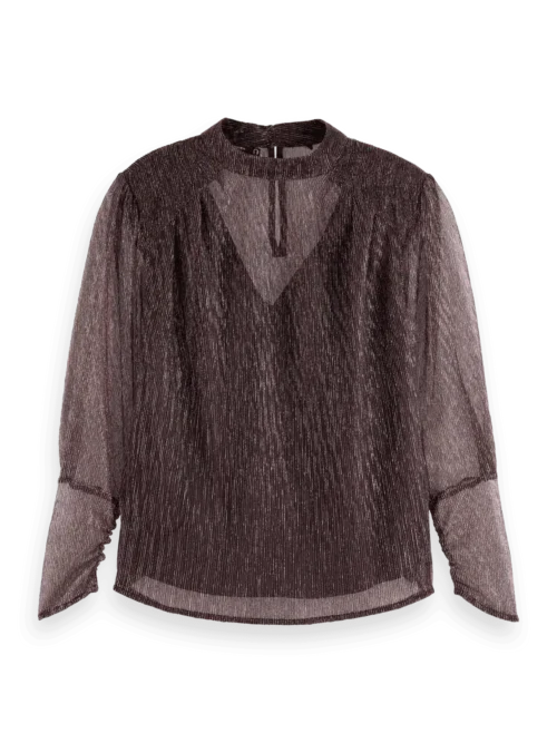 Scotch & Soda 178205 Lurex high neck top
