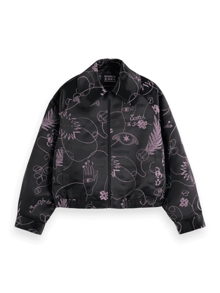 Scotch &Soda 178076 Jacquard Bomber Jacket