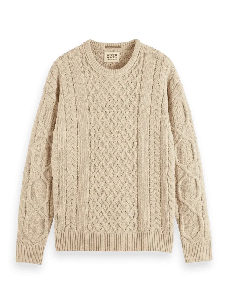 Scotch & Soda 178830 Round neck dropped shoulder Chenille knit - Image 6