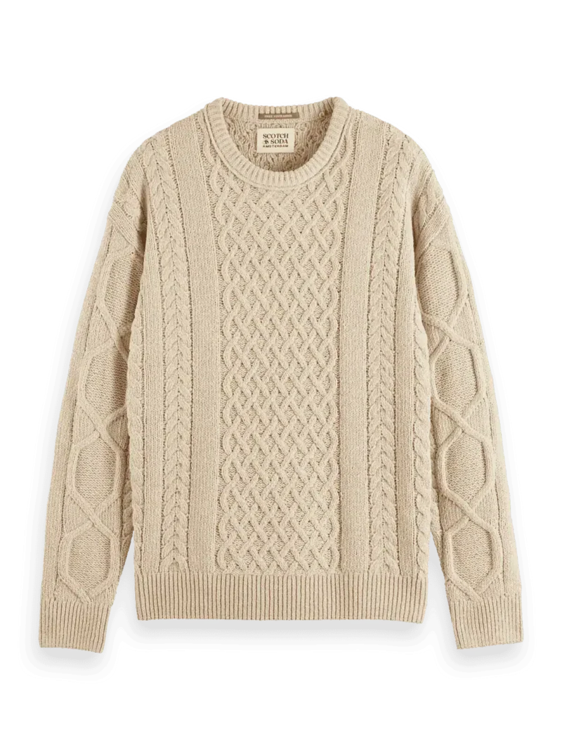 Scotch & Soda 178830 Round neck dropped shoulder Chenille knit - Image 6