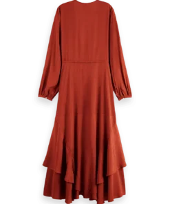 Alternative view of Scotch & Soda 180391 Viscose jacquard midi wrap dress