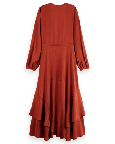 Alternative view of Scotch & Soda 180391 Viscose jacquard midi wrap dress