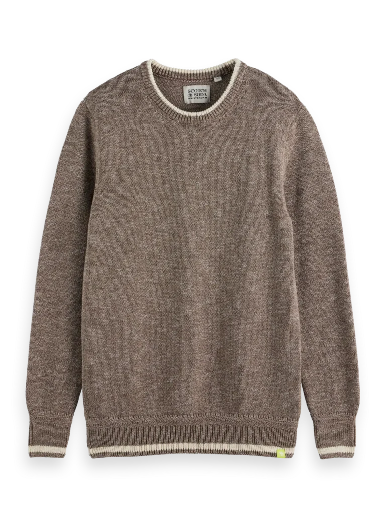 Scotch & Soda 179907: Melange 100% Cotton Crewneck - Image 3