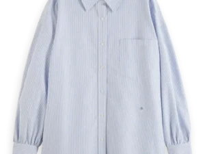Scotch & Soda 179235 :  Essential girlfriend poplin shirt, Pinstripe