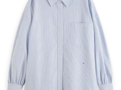 Scotch & Soda 179235 :  Essential girlfriend poplin shirt, Pinstripe