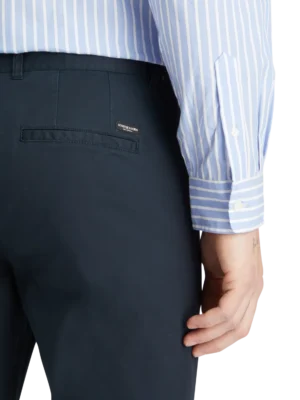Alternative view of Scotch & Soda 179177 Mott stretch chino Navy