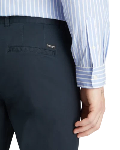 Alternative view of Scotch & Soda 179177 Mott stretch chino Navy
