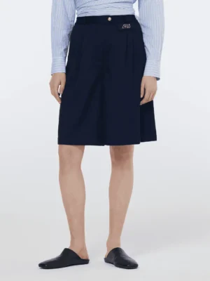 Scotch & Soda 179570 Gabardine twill A-line pleat front shorts