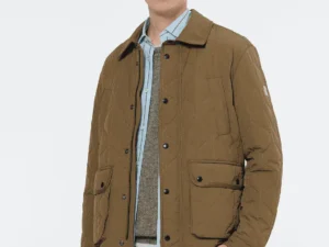 Scotch & Soda 179816 Geometric quilted coat