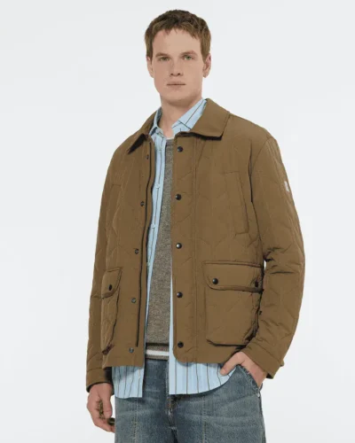 Scotch & Soda 179816 Geometric quilted coat