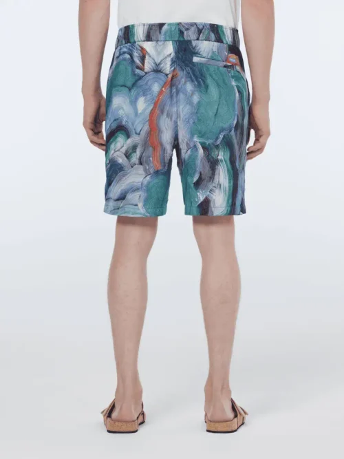 Scotch & Soda 179859 Printed tencel bermuda short, Abstract Fungi image4