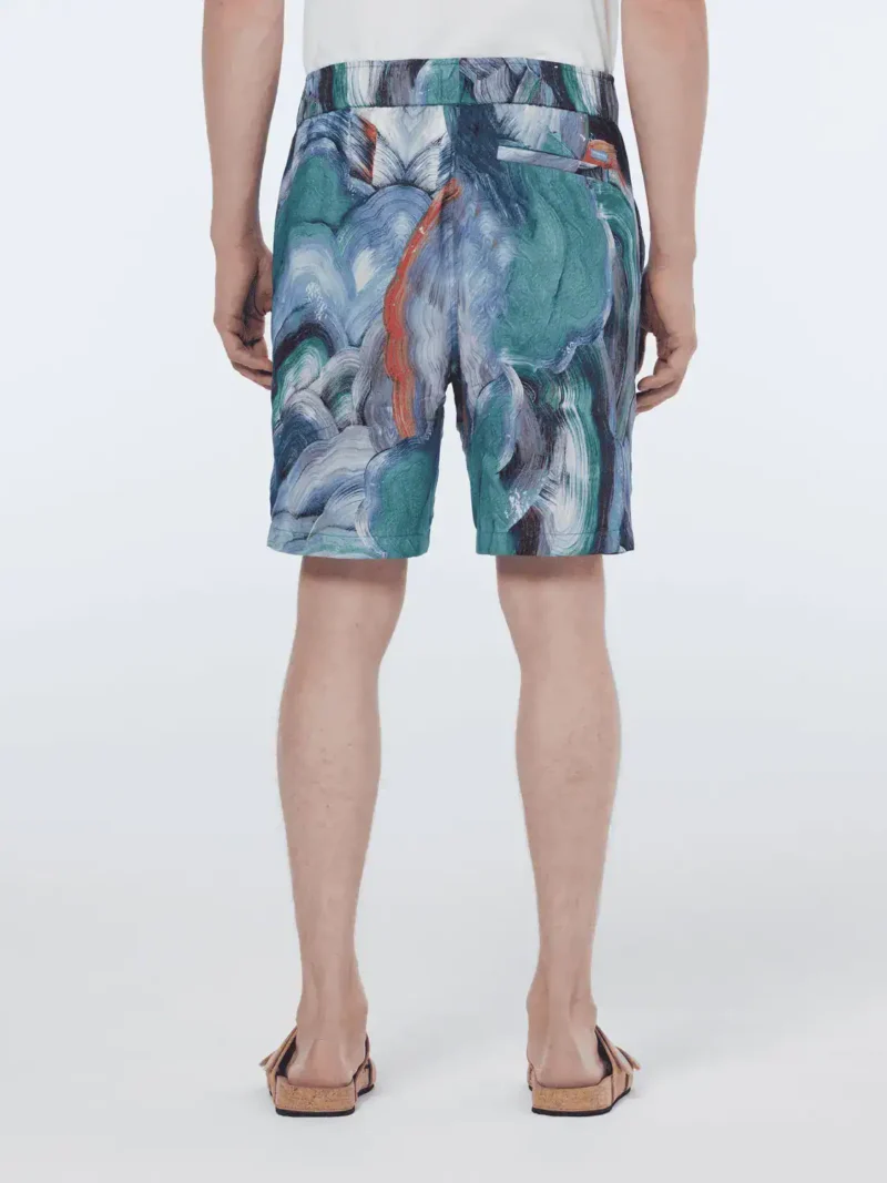 Scotch & Soda 179859  Printed tencel  bermuda short, Abstract Fungi - Image 6