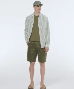 Scotch & Soda 179877 Crinkle striped shirt