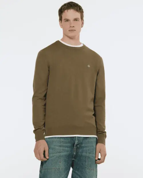 Scotch & Soda 179906 Viscose crewneck Golden brown