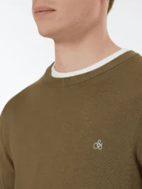 Alternative view of Scotch & Soda 179906 Viscose crewneck Golden brown