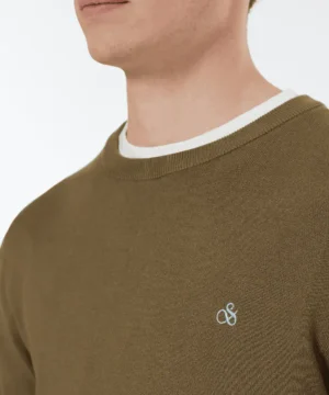 Alternative view of Scotch & Soda 179906 Viscose crewneck Golden brown