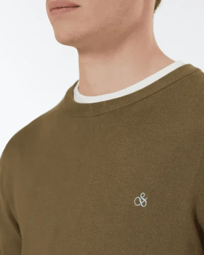 Alternative view of Scotch & Soda 179906 Viscose crewneck Golden brown
