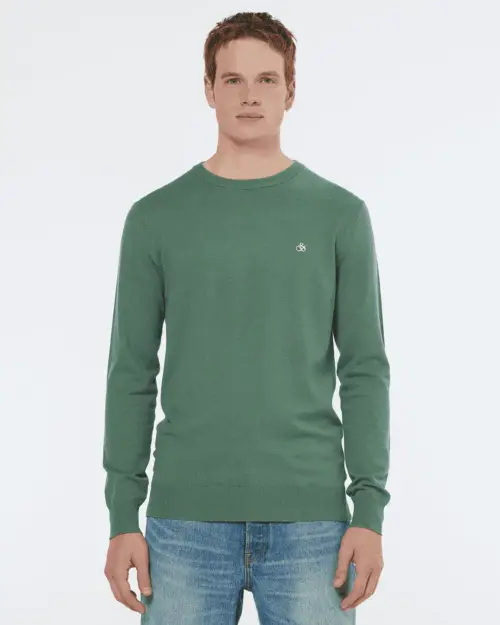Scotch & Soda 179906 Viscose crewneck Sage green