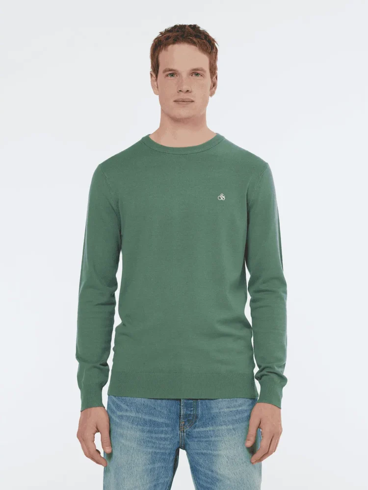 Scotch & Soda 179906 Viscose crewneck Sage green